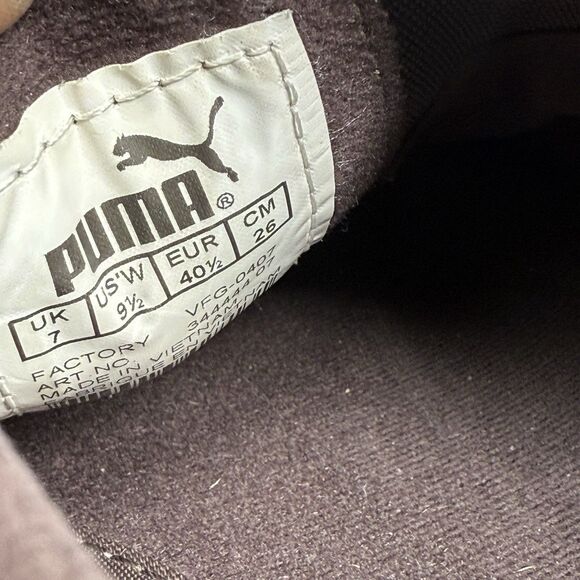 Puma Archive Shoes Womens 9.5 Brown Leather Japanese Design Vintage Sneakers - Picture 12 of 16